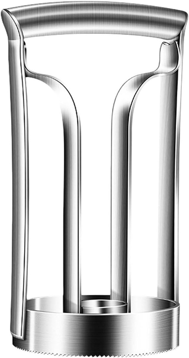 Fruit Snijder - Keuken Tool - Fruit Voorbereiden - Roestvrij Staal - 10x11.5x20cm - Zilver