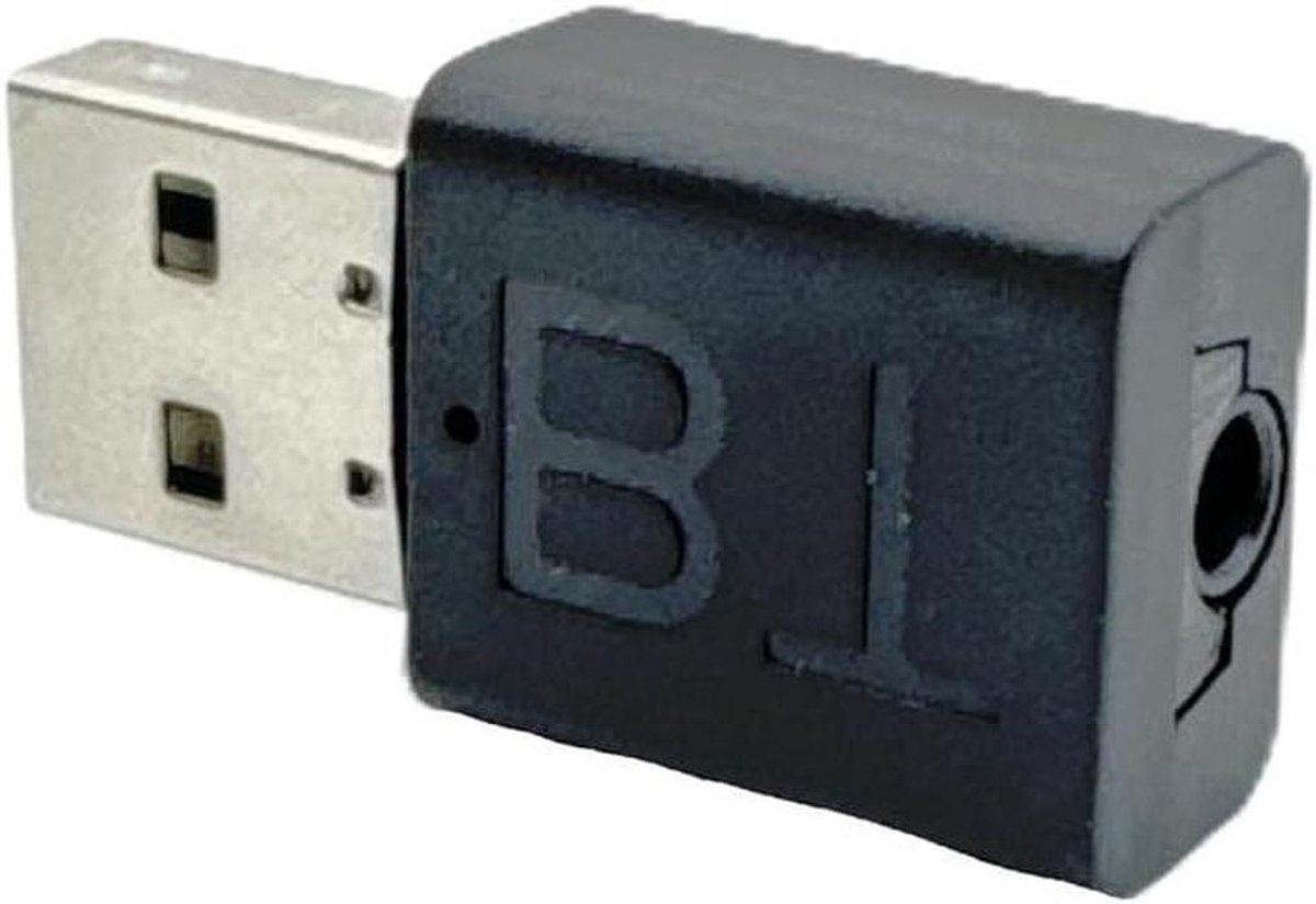 Bluetooth Adapter - Draadloze Dongle - Apparaten Verbinden - V5.1 Technologie - USB 2.0 - Zwart