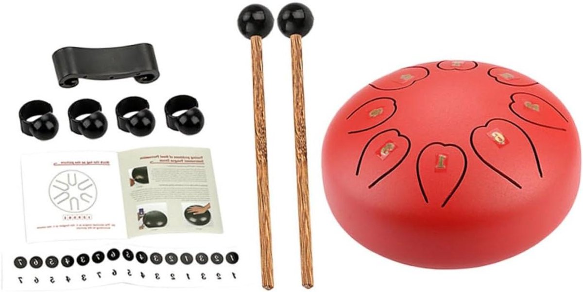 ibasenice Beginner Hand Drum Ethereal Metal Tongue Drum For Percussion And Yoga Music