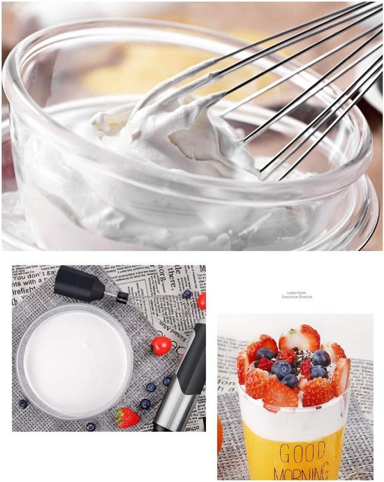 Staafmixer Set - Keuken Blender - Maaltijden Bereiden - 6 Delige Accessoires - 600 ml Container - Zwart — afbeelding 5