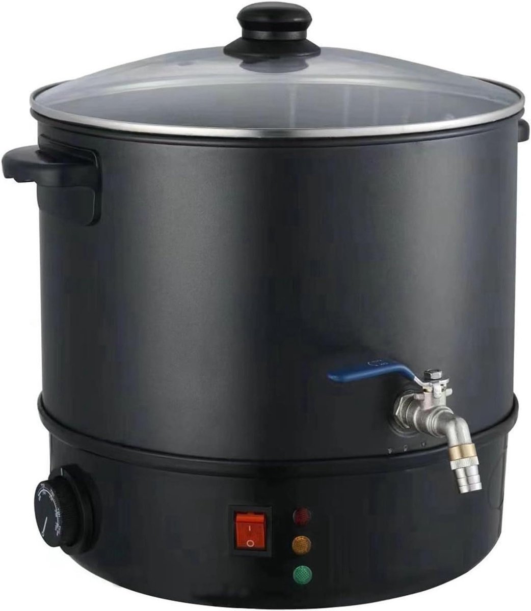 Elektrische Wax Smelter - Kaarsen Maken Pot - Zelf Kaarsen Maken - Instelbare Temperatuur - 4 Liter Capaciteit - Zilver