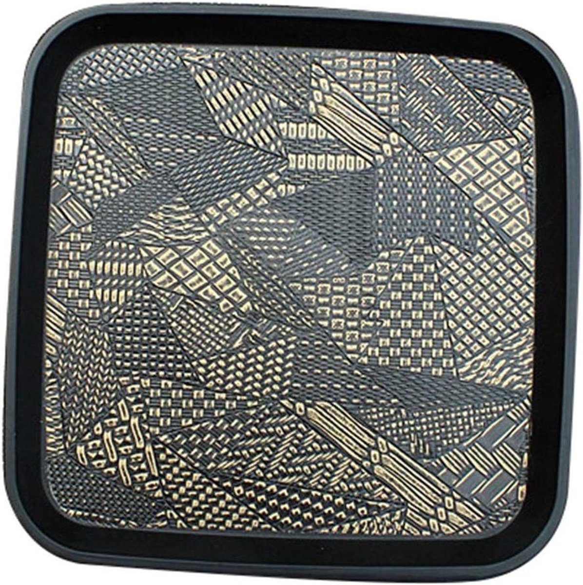 Antislip Dienblad - Vierkant Serveerblad - Veilig Dragen - Verbeterde Grip - 40 x 40 cm - Zwart