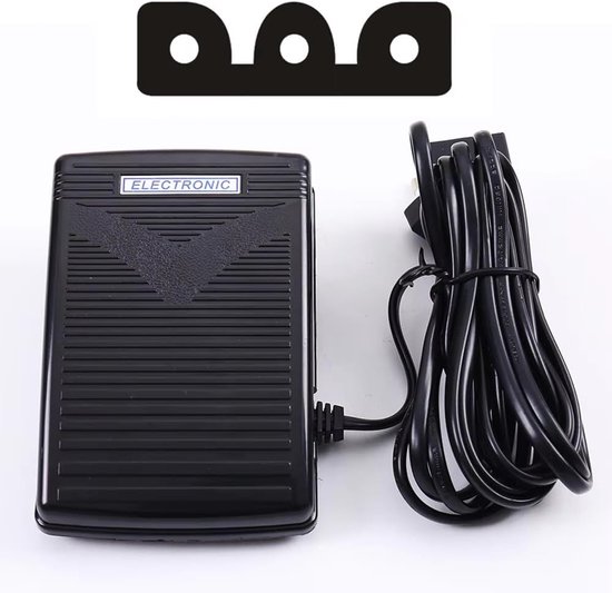Sewing Machine Speed Controller Foot Pedal Accessories Electronic W Cord for Singer 4411 4423, EU Plug — afbeelding 4