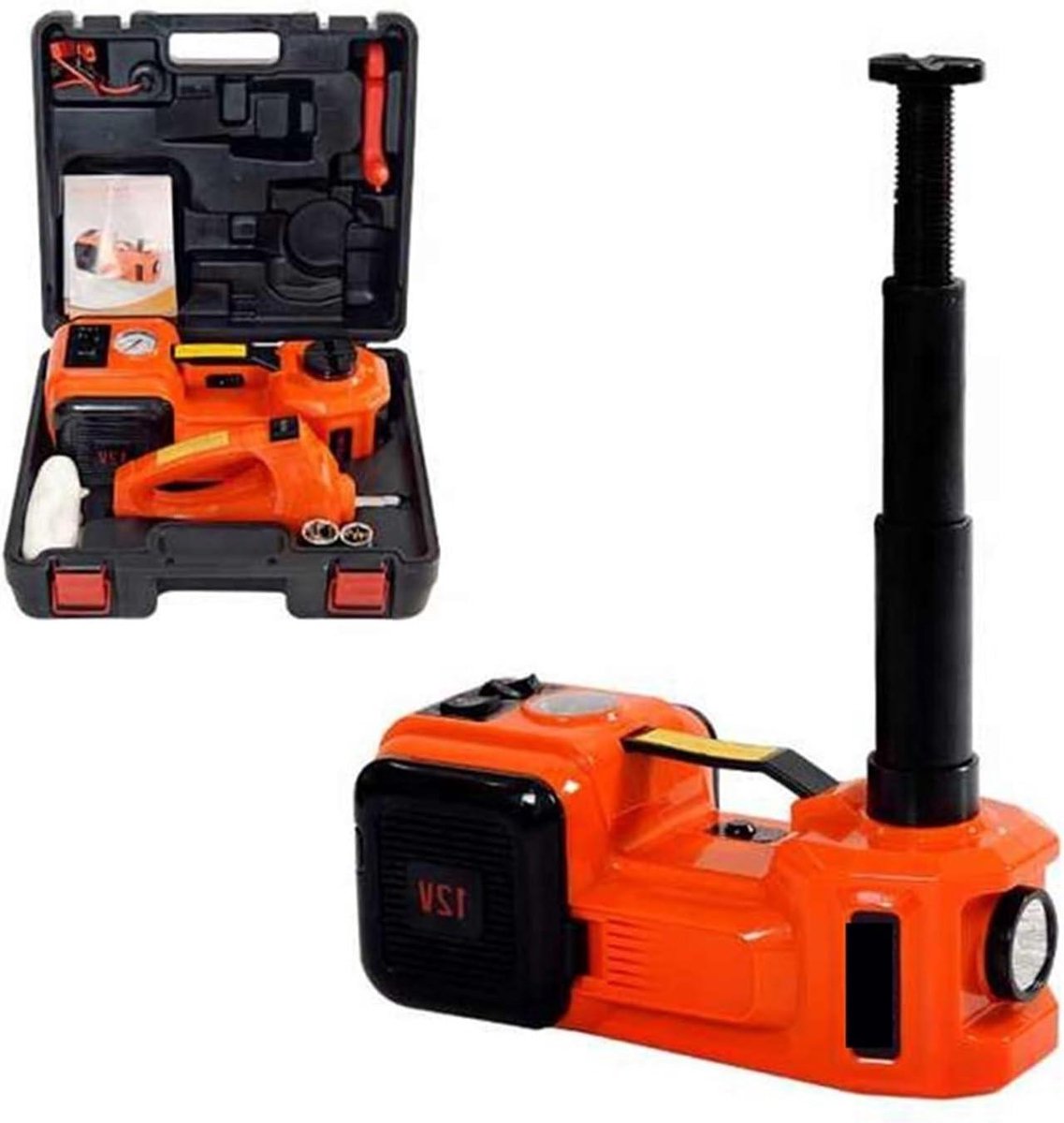 Hydraulische Krik - Auto Krik - Voertuig Onderhoud - Elektrische Aandrijving - 5 Ton Capaciteit - Zwart