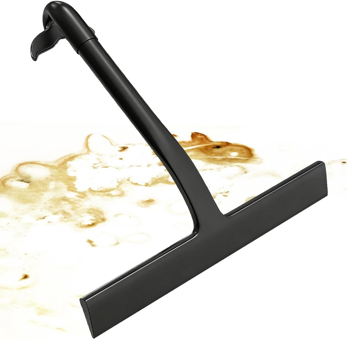 Douchewisser - Siliconen rakel - Ramen en tegels reinigen - Scheurbestendig ontwerp - Ergonomisch handvat - Zwart