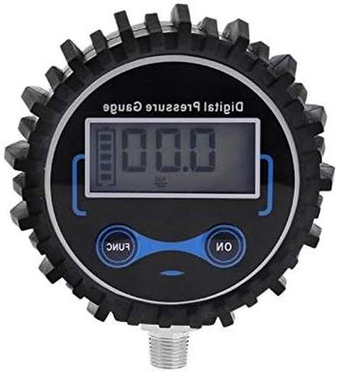 Digitale Bandenspanningmeter - PSI Meter - Bandenspanning Controleren - LCD Display - 0-200 PSI - Zwart