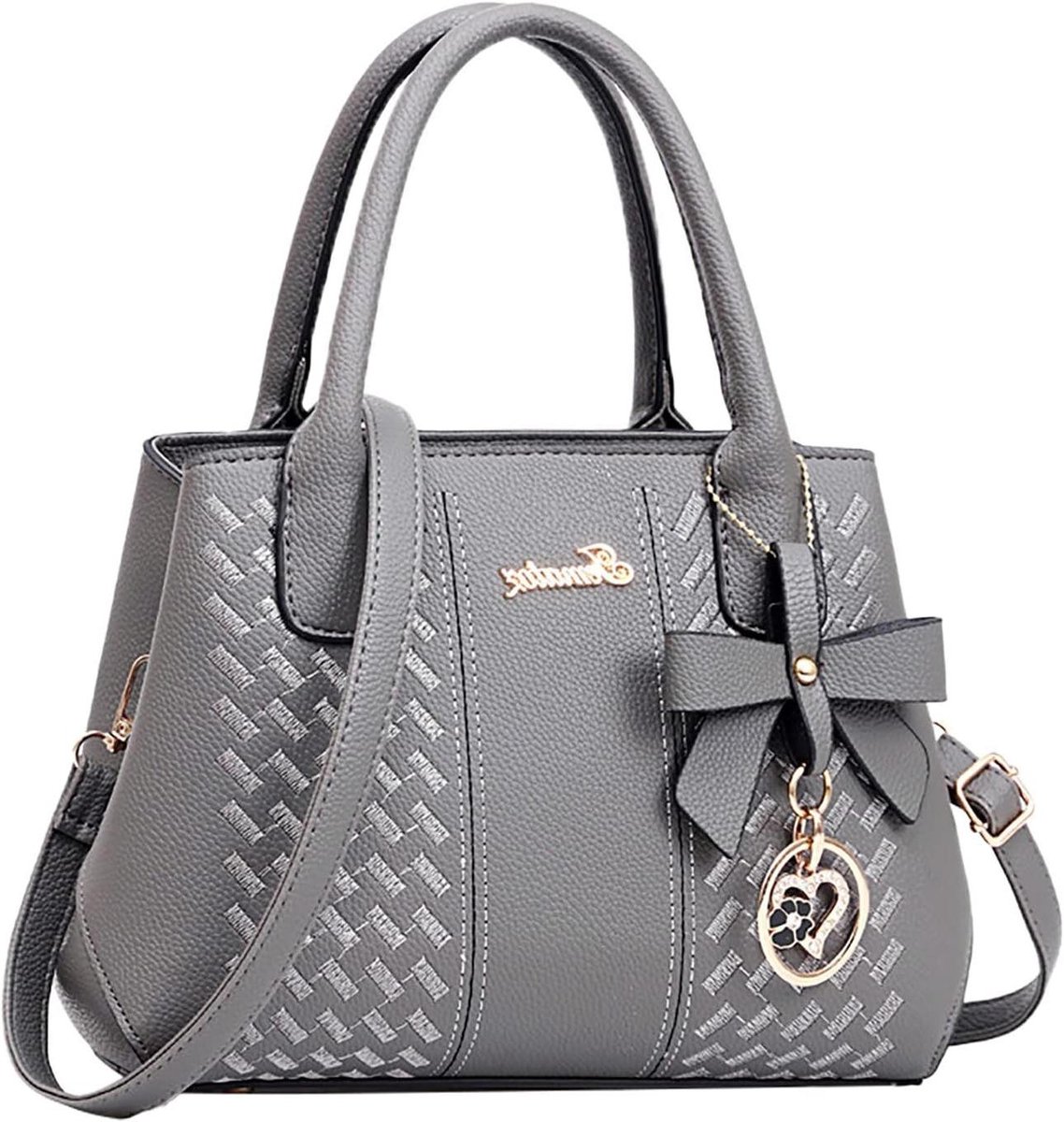 Dames Handtas - Schoudertas PU - Dagelijks Gebruik - Klassiek Design - 29 x 21 cm - Zwart