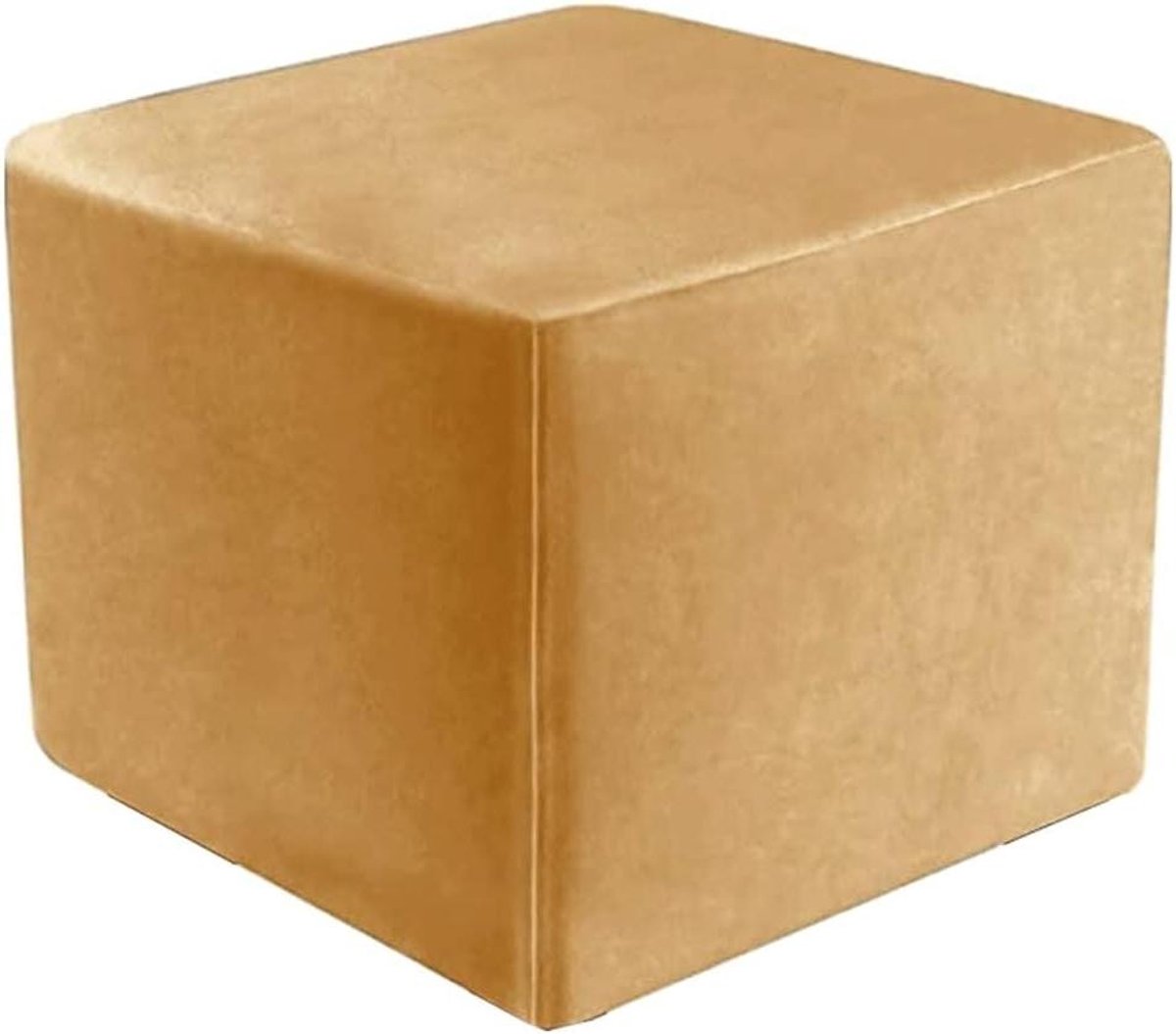 Poef Hoes Vierkant, Velvet Ottoman Covers,Voetenbank Beschermer Hoezen Kruk Poef Hoezen Met Elastische Bodem, Voorkomen Dat Katten Krabben (Color : #25, Size : 13-18in)