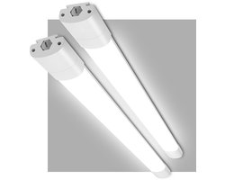 Oraymin Set van 2 LED Battenlamp IP66 90cm 30W Koppelbaar – Waterdichte Garageverlichting 4000K