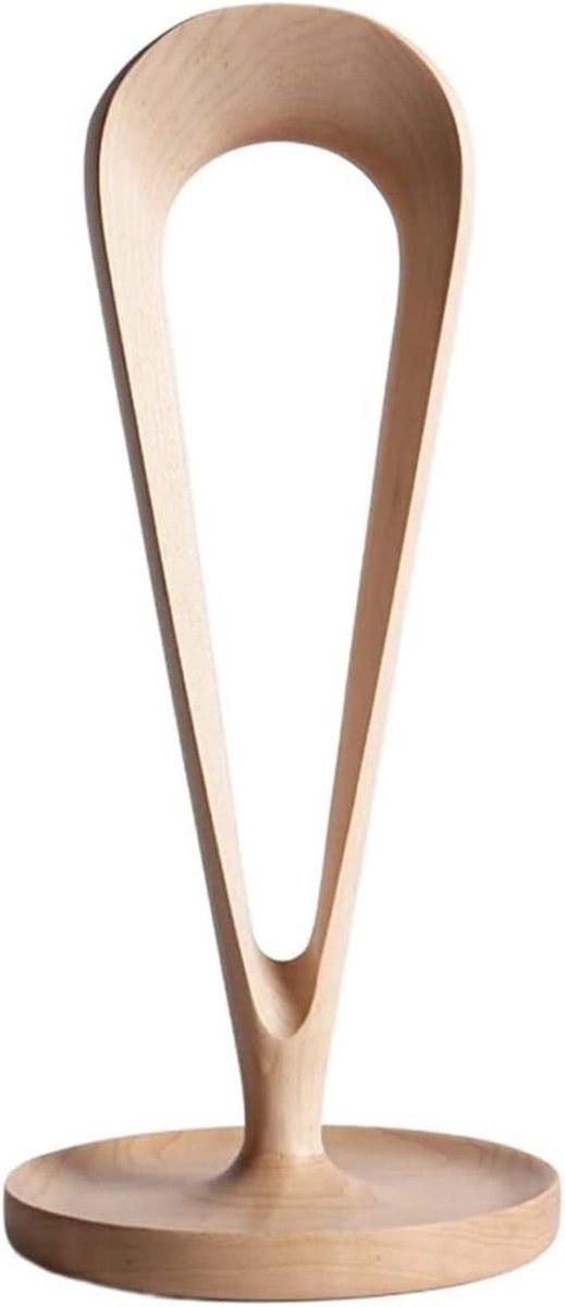 Hoofdtelefoon Houder - Koptelefoonstandaard Hout - Bureau Organisatie - Massief Houten Constructie - 26.5 cm Hoog - Esdoorn