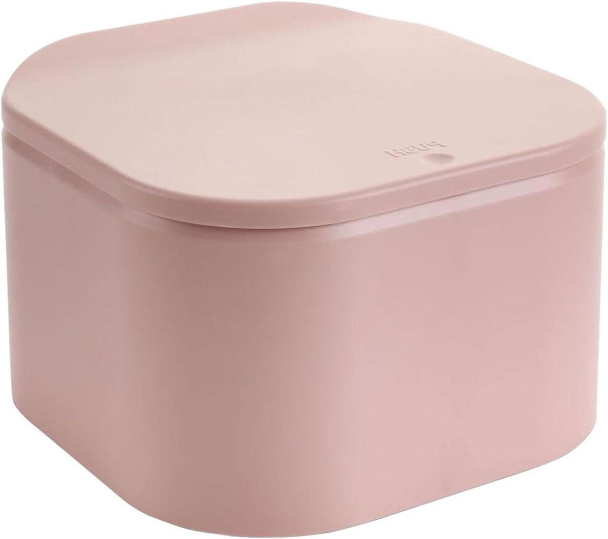 Kleine afvalbak - Bureau prullenbak - Bureau organiseren - Afneembaar en deksel - 18.5 cm - Roze