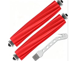 3 stuks hoofdborstelset - 2 Hoofdborstel en 1 Reinigingsborstel - Voor Roborock Qrevo S, Qrevo Pro, Qrevo MaxV, QRevo Plus , P10 PRO , P10S , P10 PURE