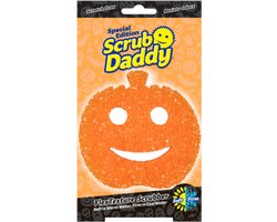 Scrub Daddy Halloween Spons | Pompoen | Krasvrije Schuurspons met FlexTexture | Schoonmaakspons Keuken & Badkamer | Special Edition Pumpkin