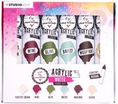 Acrylverf - Acrylaatverf - Acrylic Paint - Hobbyverf - Knutselen en Verven - Muted Paintset - Subtiele Zijdeglans - Dekkend - Art by Marlene Essentials - Nr. 105