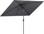 LifeGoods Parasol - Tuin - 200x300cm - 30° Kantelbaar - Waterdicht - UPF50+ - Donkergrijs