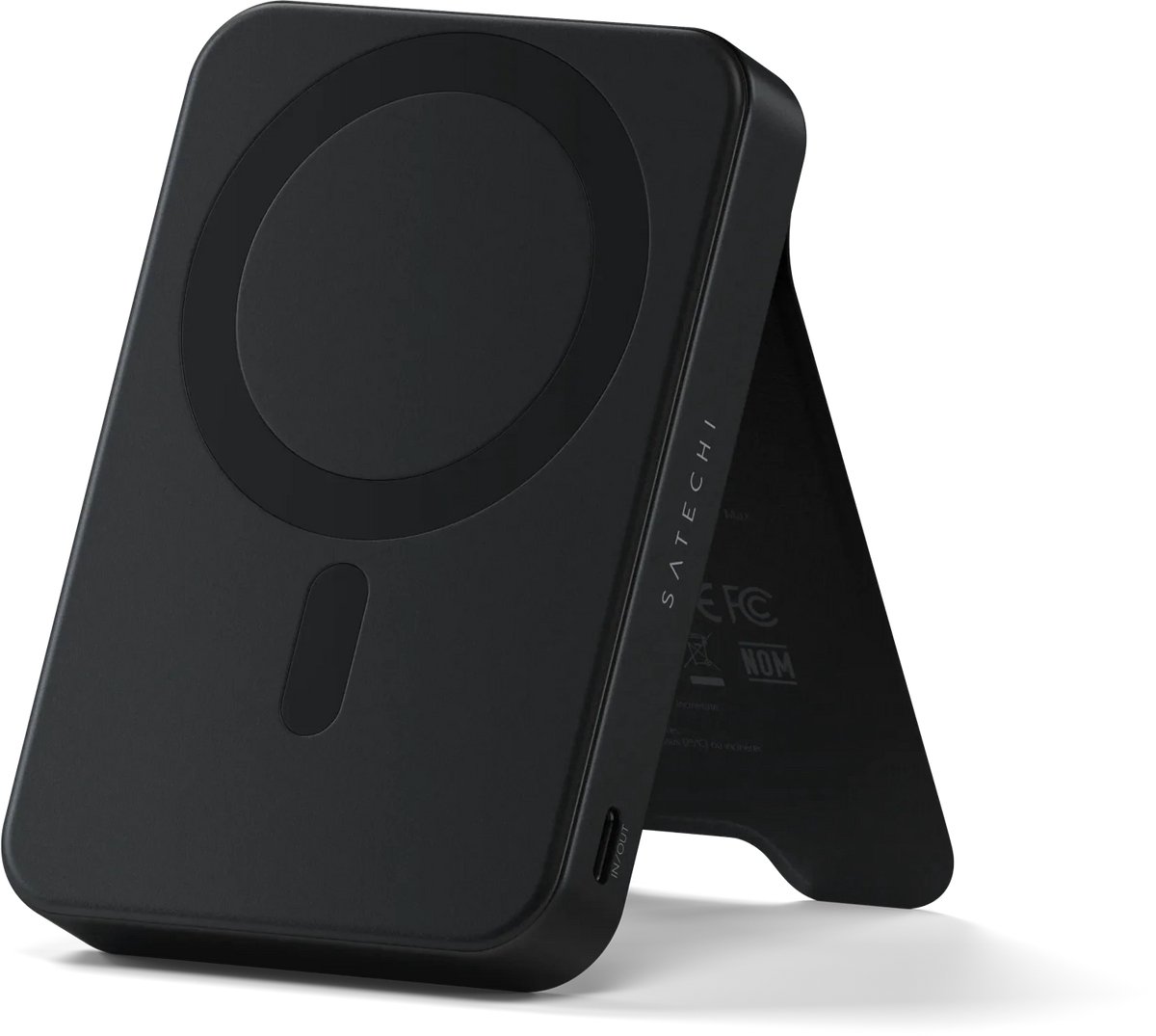 Satechi OntheGo Magnetische Qi2 Powerbank (10.000mAh/20W) – 15W Snelladen – Ondersteunt Draadloos Opladen – Tegelijkertijd Twee Apparaten Opladen - Zwart