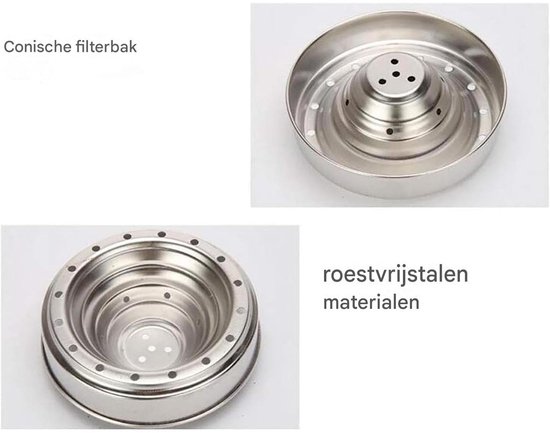 carmdering - Citruspers - Handmatige Citruspers - Sapcentrifuge - Roestvrij staal, 12,5×18,5×36,5 cm - Druppelvrij, ergonomisch handvat - Geschikt voor citroen, limoen, sinaasappel en granaatappel - Perfect voor thuis en keuken - Oranje van Carmdering — afbeelding 2