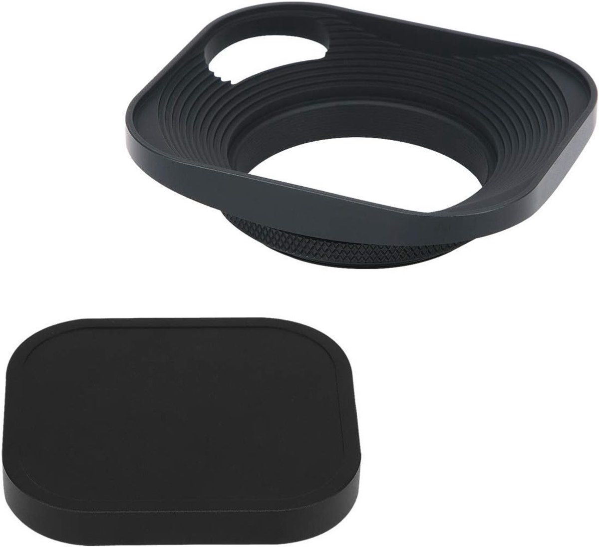 43mm Vierkante Metalen Lenskap met Schroefdraad voor Leica Rangefinder Camera's - Geschikt voor E43 Filter, Bescherming en Verkleining van Lensflare