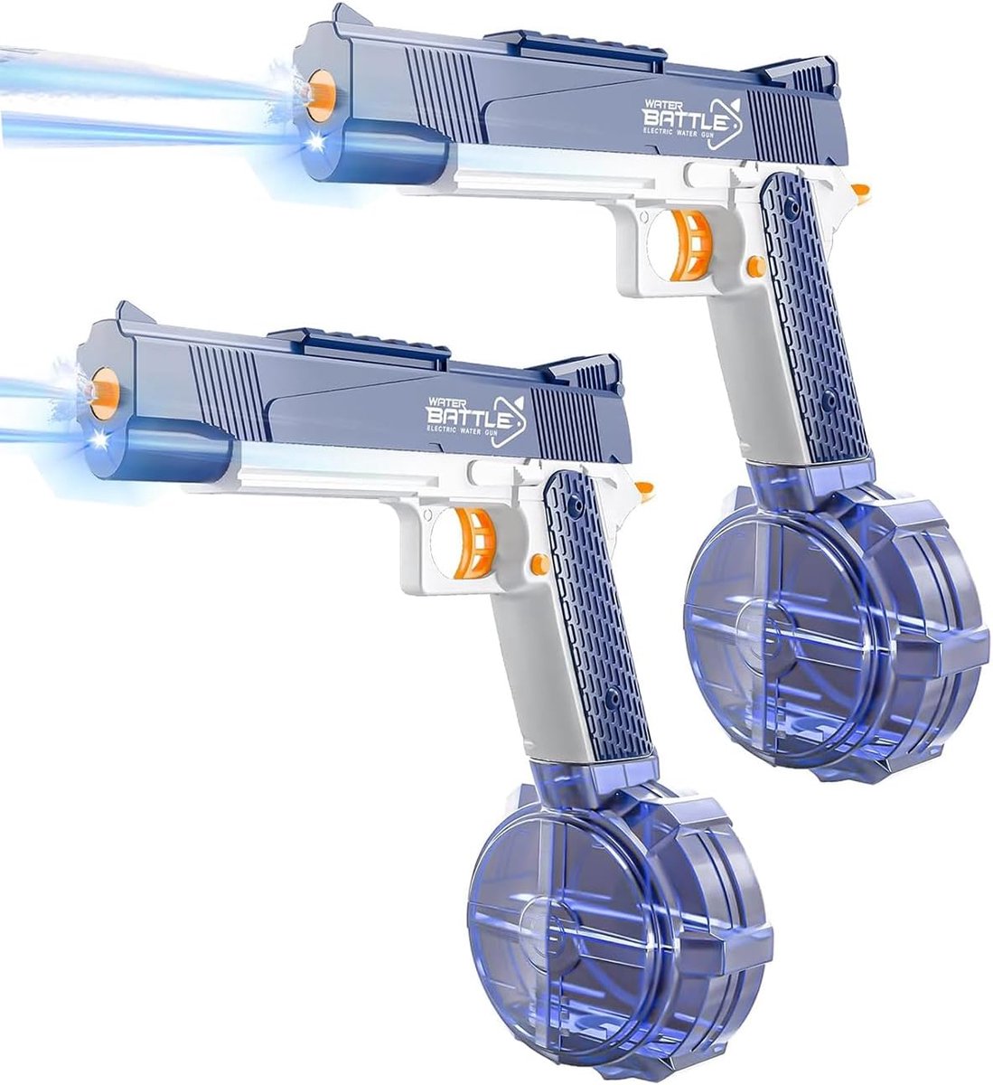 Waterpistool Elektrisch Kinderen - 2 Stuks - van 8-40 Jaar - Waterpistooltjes - Watergeweer - Waterblaster - Watergevecht - Buitenspeelgoed - Zomerspeelgoed - Waterspeelgoed - 500 ml - Blauw - van Imperatoris