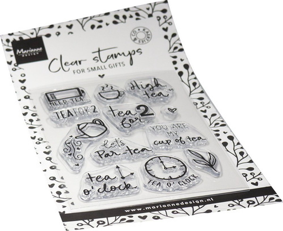 Marianne Design, Clear Stamp Time for tea, CS1192