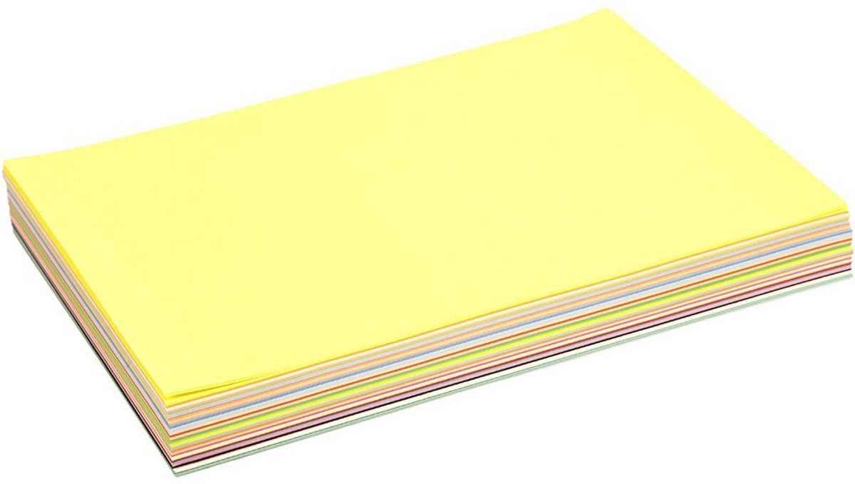 Papier - Diverse Kleuren - DIY, Tekenen, Knutselen - A4 - 21x29,7cm - 100 grams - 280 vellen