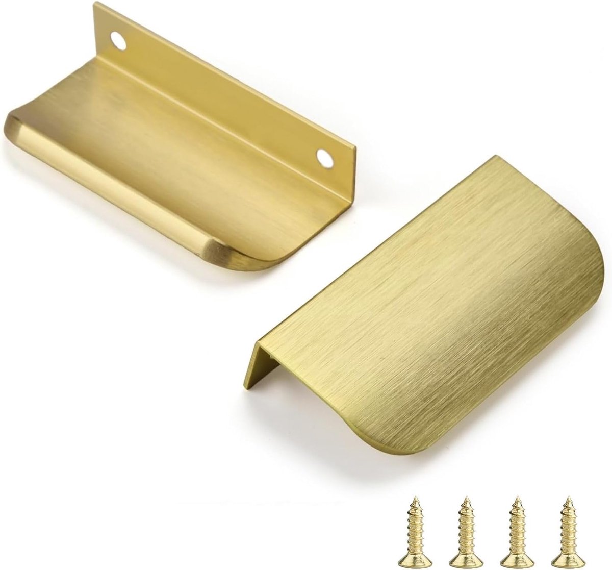 Verborgen Meubelhandgrepen in Brons Goud - 80mm, Duurzaam, Stijlvol en Functioneel