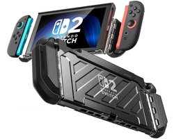 Supcase Unicorn Beetle PRO Case geschikt voor Nintendo Switch 2 - Dockable & Ergonomisch - Zwart