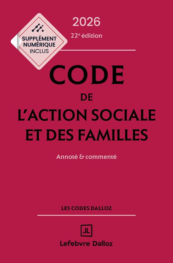 Codes Dalloz Professionnels - Code de l'action sociale et de ... - cover