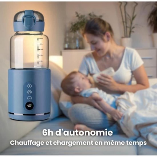 Draagbare waterverwarmer, 300 ml capaciteit, snoerloos ontwerp, gemakkelijk mee te nemen. — afbeelding 3