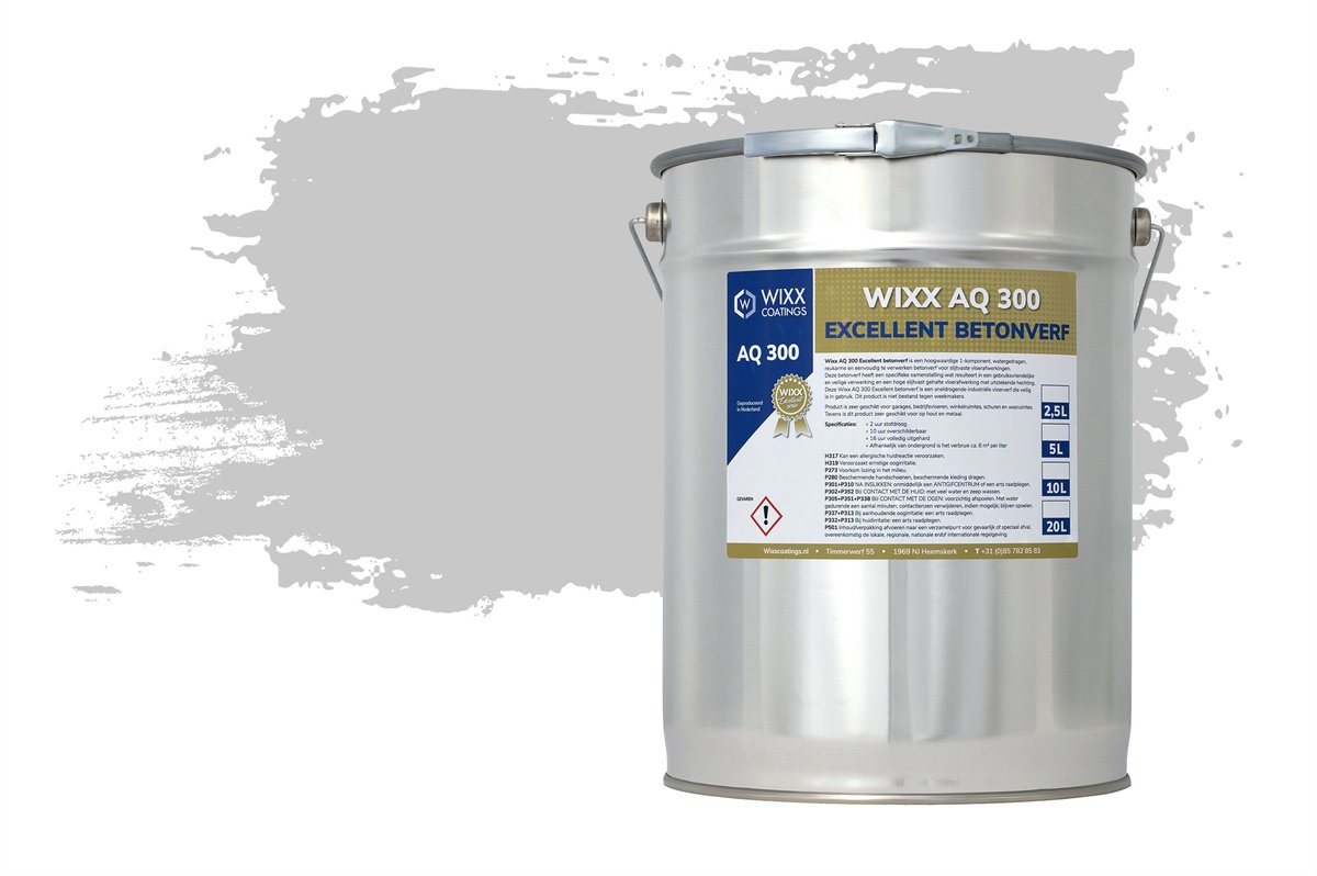 Wixx AQ 300 Excellent Betonverf - 2.5L - RAL 7047 | Telegrijs 4