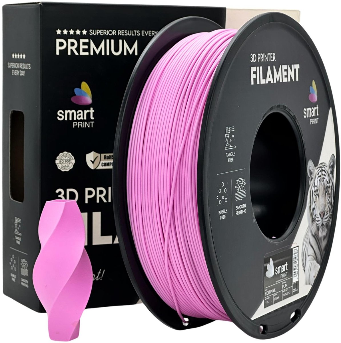 Smart Print - PLA+ - 1,75mm filament – roze - 1kg netto