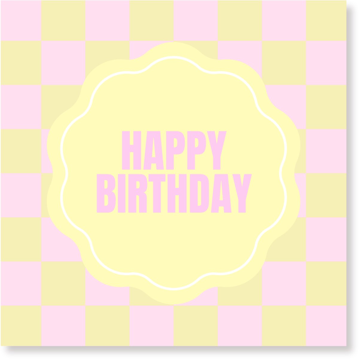 Housevitamin Papieren Servetten 33x33 cm – 3-laags – Happy Birthday – Geel / Roze – FSC-gecertificeerd – 20 stuks – Feestservetten – Party Decoratie – Tafelstyling