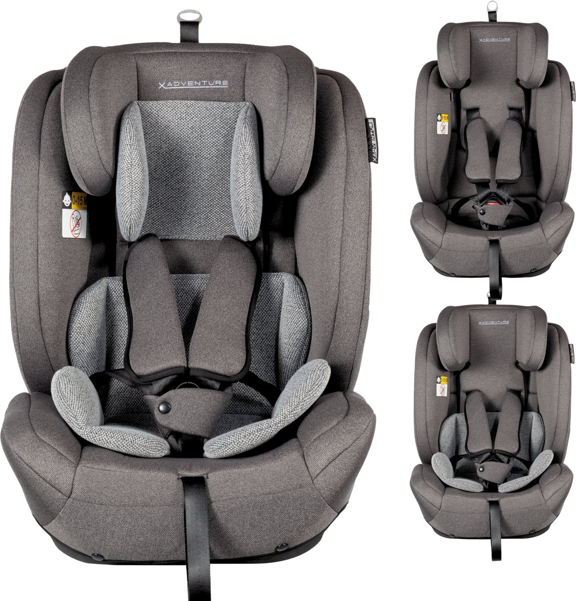 Bol.com X Adventure Autostoel Premium Groep 1/2/3 9-36 kg (76 tot 150 cm) - Vanaf 15 maanden tot 12 jaar - Gordel - i-Size - Mee... aanbieding