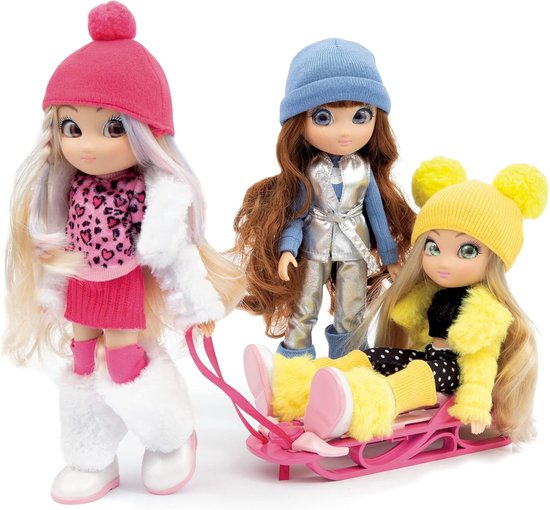 UNIQUE Eyes, 25 cm grote pop - Rebecca, met hun blik die je uit de ogen volgt, met winterkleding en accessoires, speelgoed voor kinderen vanaf 3 jaar, MYM172 — afbeelding 4