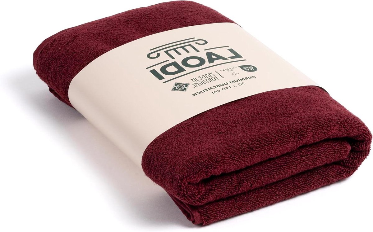 LAODI Premium Shower Towel 70 × 140 cm – 100% Cotton, 570 GSM – Soft & Highly Absorbent –
