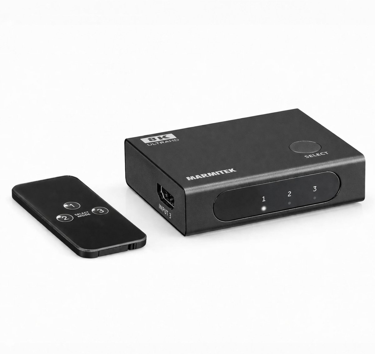 Marmitek Connect 730 HDMI switch 4K 120hz - 8K - 4K 144hz - 4K 165hz - 4K 240 Hz - 3 in / 1 uit