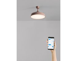 CREATE - Stille plafondventilator 40 W Ø107 cm met intrekbare bladen en LED-licht - M - Met licht - WIFI - WIND CLEAR CONTOUR