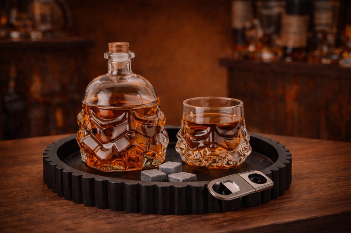Storm Trooper Decanter - Decanter + 2 glazen - Glas