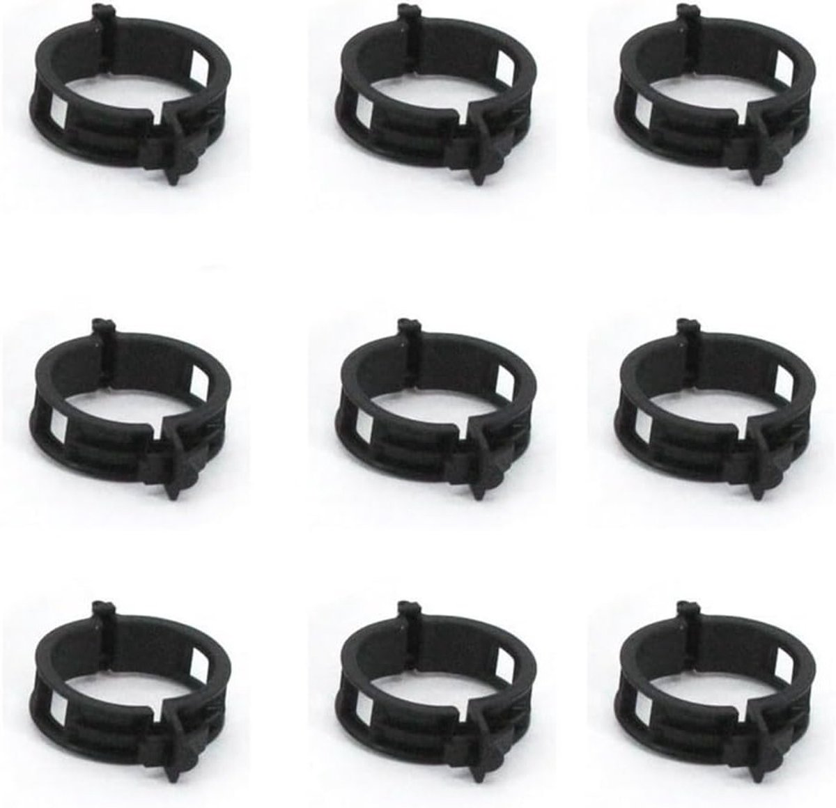 Set van 50 Plastic Plant Clips voor Tuinondersteuning, Ideaal voor Tomaten, Klimplanten en Vines, Zwart