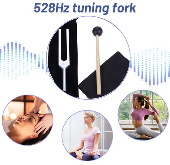 Een stemvork van 528 Hz voor stressvermindering en meditatie. van Merkloos — afbeelding 3