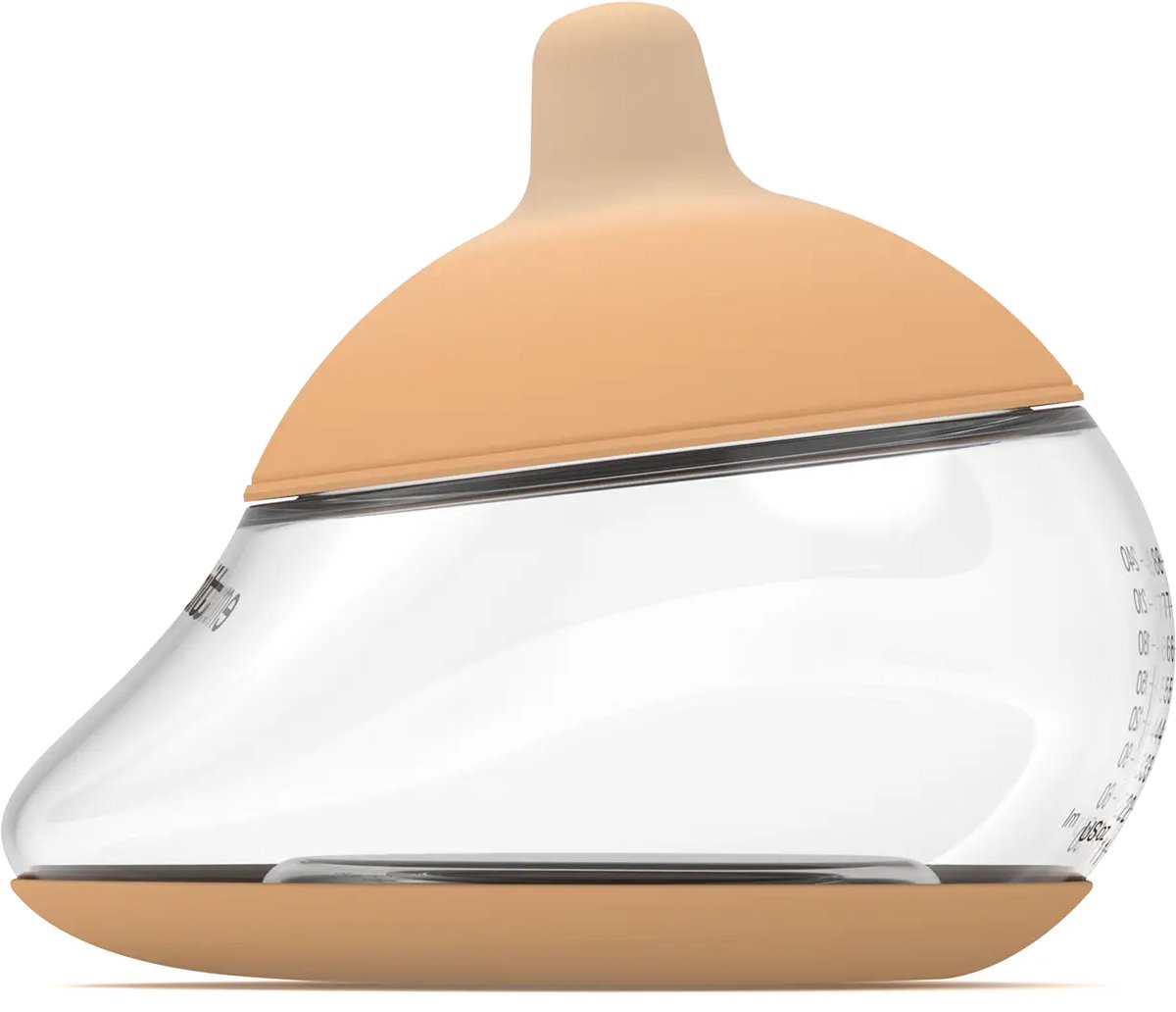 Emulait Anatomy Babyfles - Kleur: Light - Maat: 4 - 240 ml - borstvormig - natuurlijk voeden - anti-koliek - bpa-vrij