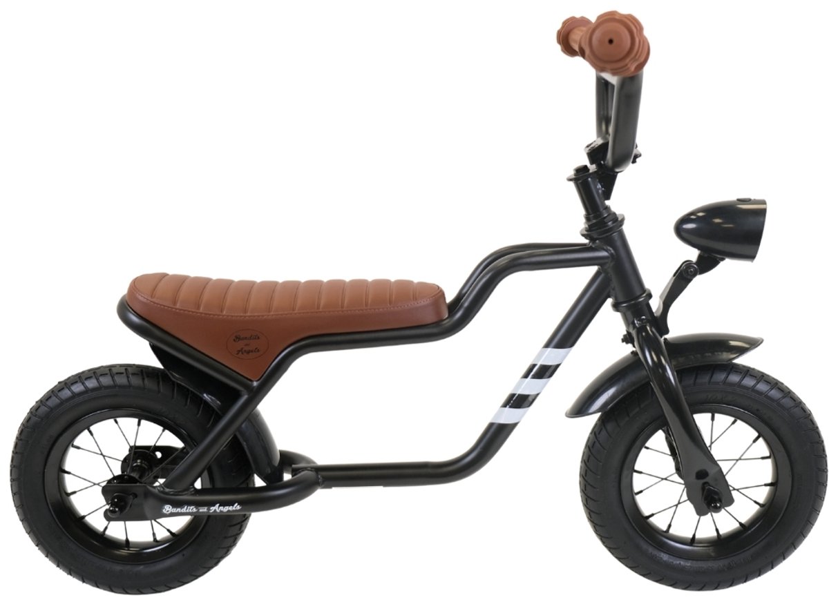 Bandits & Angels Loopfiets Fatbike Zwart vanaf 2 Jaar voor Jongens en Meisjes thumbnail 6