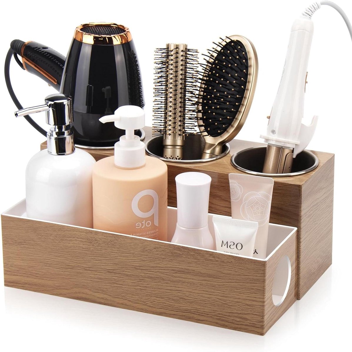 Haaraccessoires Organizer - Badkamer Organizer - Opruimen van Haarstyling - Met 3 RVS Cups