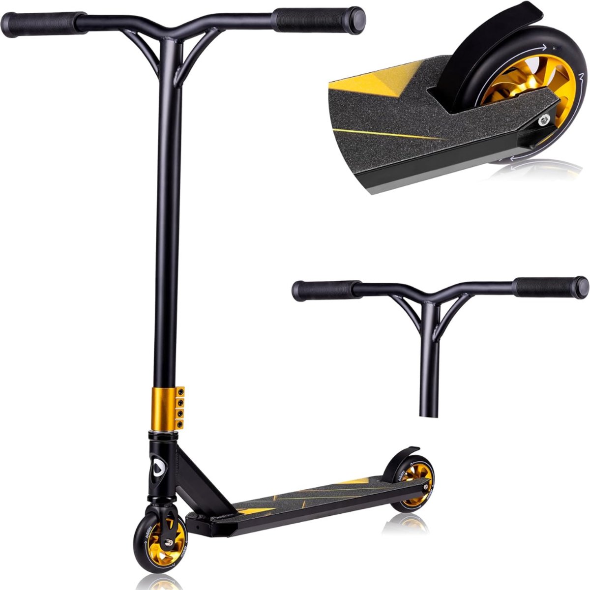 MIRA® Stuntstep - Stuntstep Jongen - Stuntstep 10 Jaar en Ouder - Stuntsteps - Zwart - 67cm x 11cm x 84cm