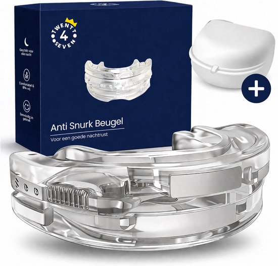 Twenty4seven® Anti Snurk Beugel - Knarsbitje - Snurkbeugel - Verhelpt Snurken - Inclusief Opbergbakje