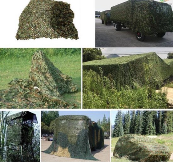Camouflagenet Groen 5x3 Meter – Net voor Outdoor, Tuin, Jacht & Schuilplekken — afbeelding 4