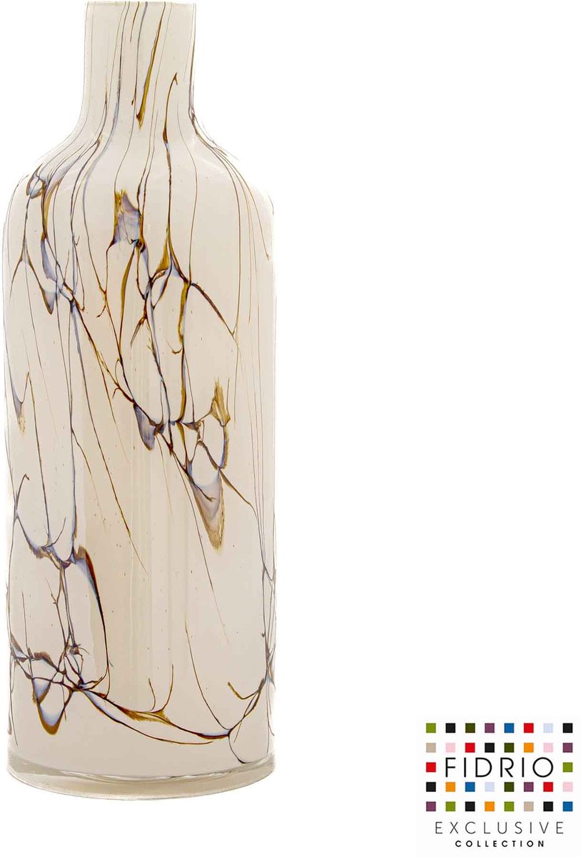 Fidrio Lightening - Design vaas Luciano - glas - mondgeblazen bloemenvaas - Large hoogte 40 cm