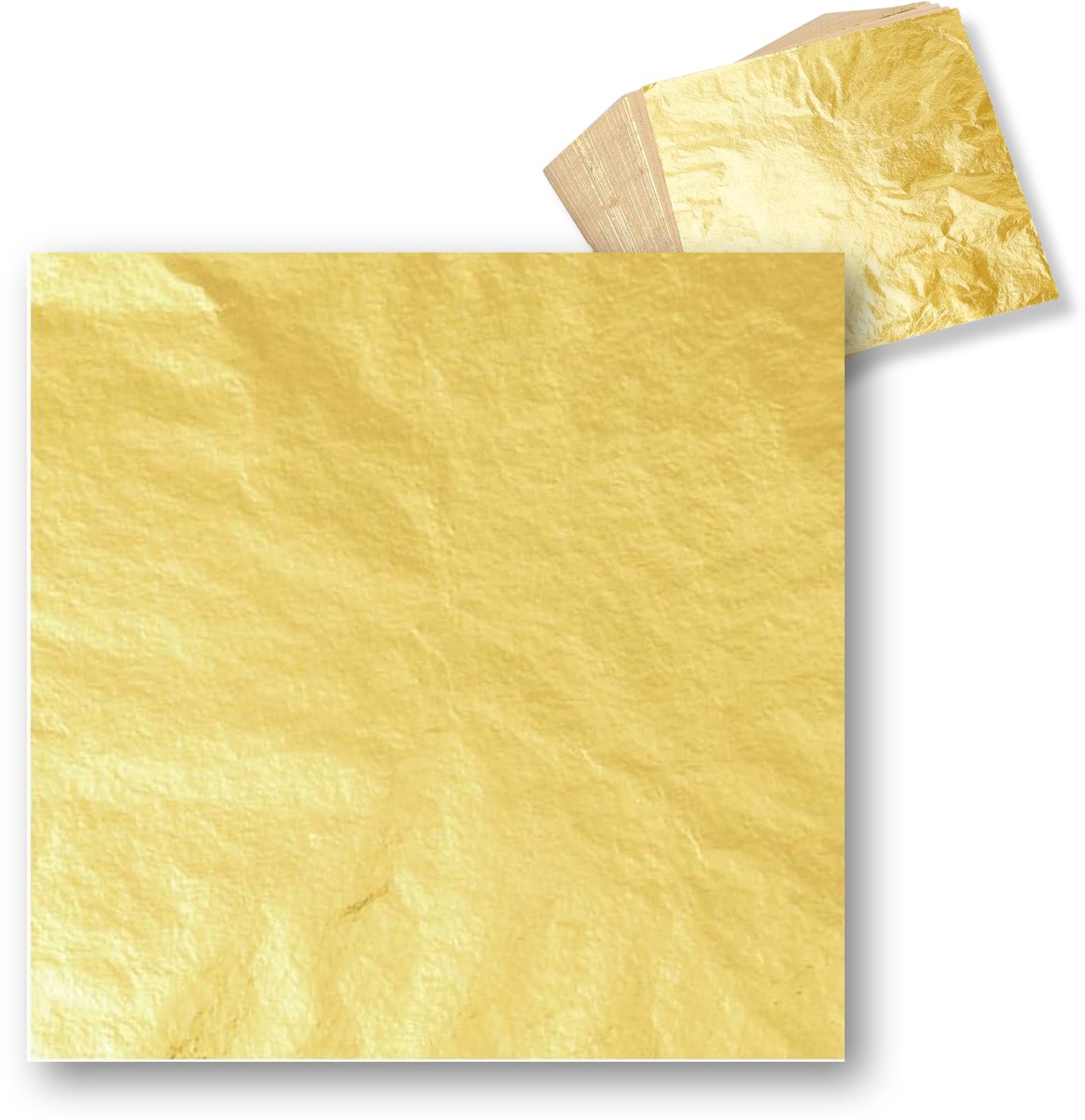Purepeak Bladgoud Vellen Set 100 Stuks - 16 x 16 cm - Imitatie - Bladmetaal