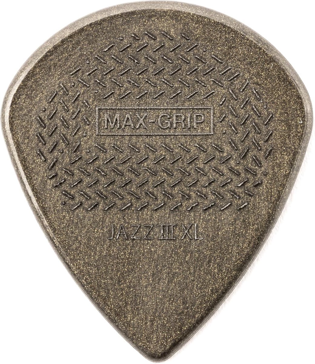Dunlop 581PXLC Max Grip Jazz III XL Carbon Fiber 1.38mm Plectrum 6-Pack
