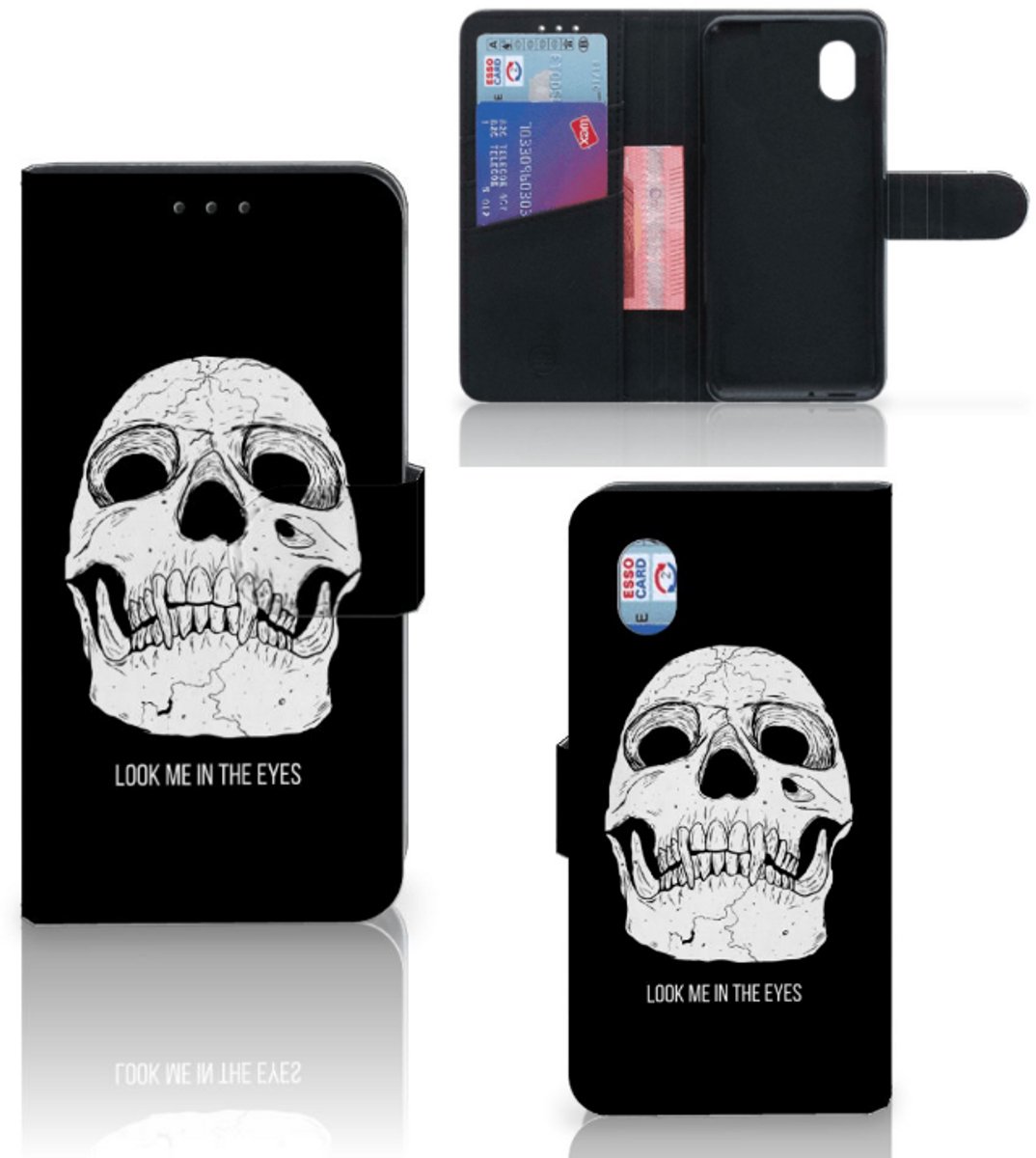 Telefoonhoesje met Naam Alcatel 1B (2020) Skull Eyes